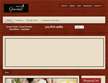 Tablet Screenshot of prestogourmet.ca